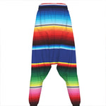 Ethnic Mexican Serape Pattern Print Hammer Pants