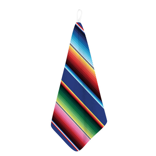 Ethnic Mexican Serape Pattern Print Hand Towel