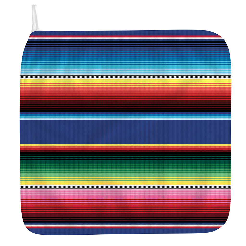 Ethnic Mexican Serape Pattern Print Hand Towel