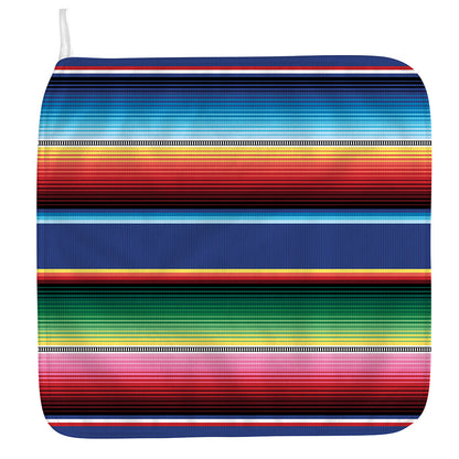 Ethnic Mexican Serape Pattern Print Hand Towel