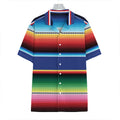 Ethnic Mexican Serape Pattern Print Hawaiian Shirt