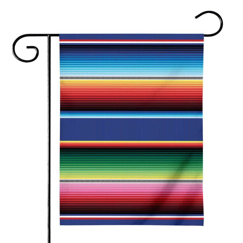 Ethnic Mexican Serape Pattern Print House Flag