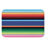 Ethnic Mexican Serape Pattern Print Indoor Door Mat