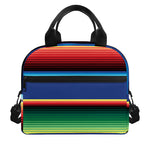 Ethnic Mexican Serape Pattern Print Insulated Lunch Bag