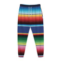 Ethnic Mexican Serape Pattern Print Jogger Pants
