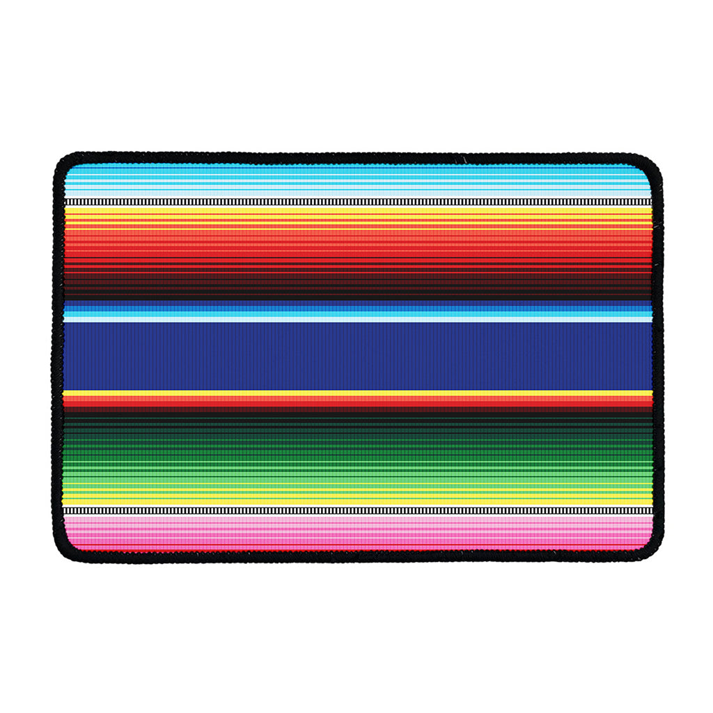 Ethnic Mexican Serape Pattern Print Kitchen Mat