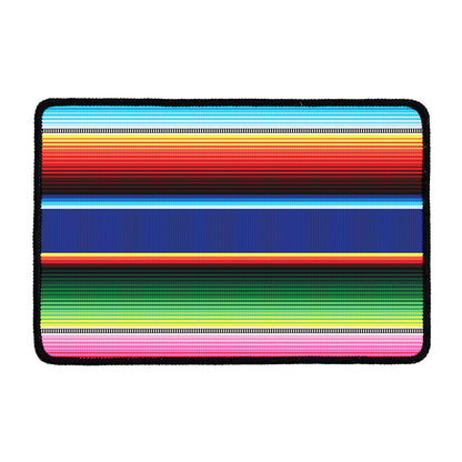 Ethnic Mexican Serape Pattern Print Kitchen Mat