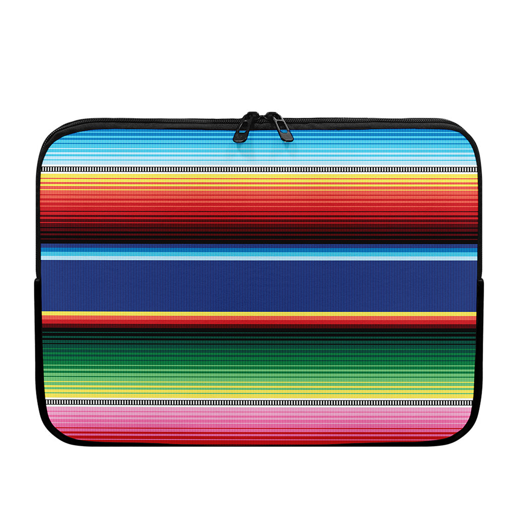Ethnic Mexican Serape Pattern Print Laptop Sleeve