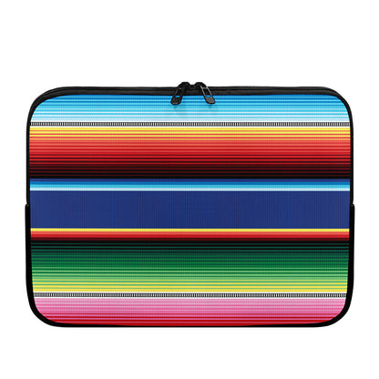 Ethnic Mexican Serape Pattern Print Laptop Sleeve