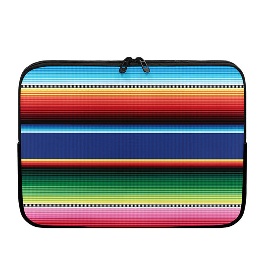 Ethnic Mexican Serape Pattern Print Laptop Sleeve