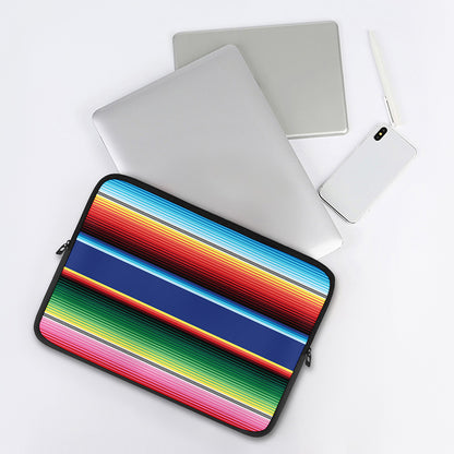 Ethnic Mexican Serape Pattern Print Laptop Sleeve