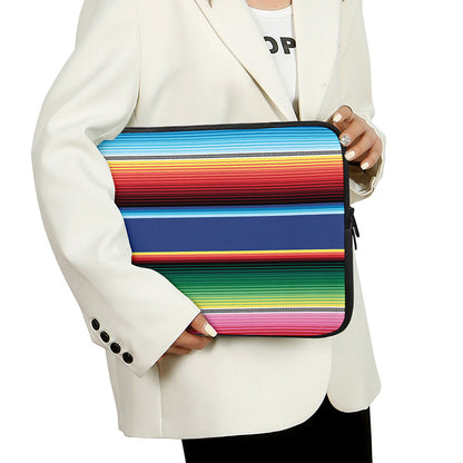 Ethnic Mexican Serape Pattern Print Laptop Sleeve