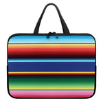 Ethnic Mexican Serape Pattern Print Laptop Sleeve With Handle