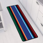Ethnic Mexican Serape Pattern Print Long Kitchen Mat