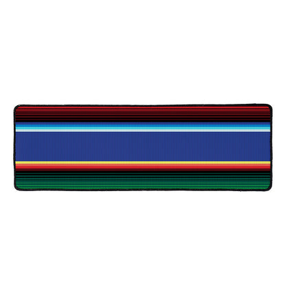 Ethnic Mexican Serape Pattern Print Long Kitchen Mat