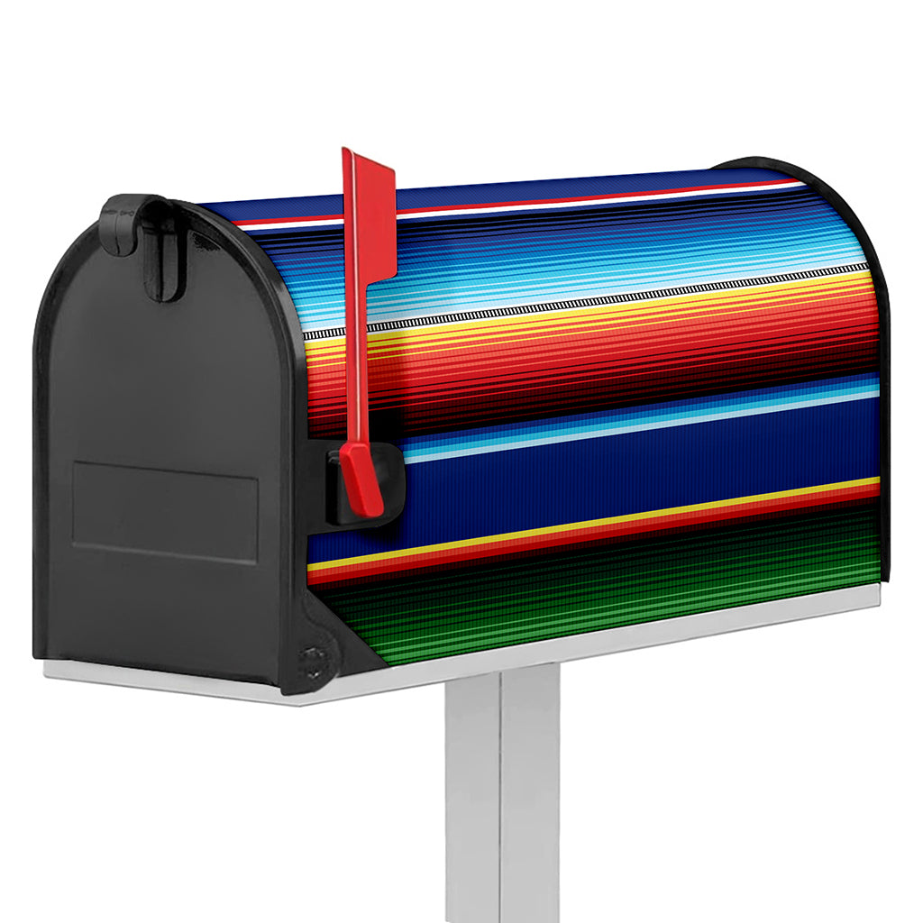 Ethnic Mexican Serape Pattern Print Mailbox Cover