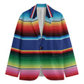 Ethnic Mexican Serape Pattern Print Men's Blazer