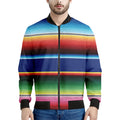 Ethnic Mexican Serape Pattern Print Men's Bomber Jacket