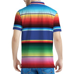 Ethnic Mexican Serape Pattern Print Men's Polo Shirt