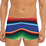 Ethnic Mexican Serape Pattern Print Men's Short Boxer Briefs