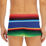 Ethnic Mexican Serape Pattern Print Men's Short Boxer Briefs