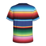 Ethnic Mexican Serape Pattern Print Men's Sports T-Shirt