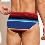 Ethnic Mexican Serape Pattern Print Men's Swim Briefs