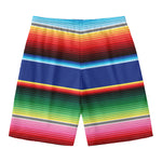 Ethnic Mexican Serape Pattern Print Men's Swim Trunks