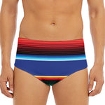Ethnic Mexican Serape Pattern Print Men's Triangle Swim Briefs