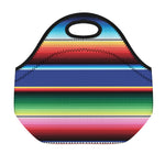 Ethnic Mexican Serape Pattern Print Neoprene Lunch Bag