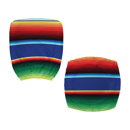 Ethnic Mexican Serape Pattern Print Office Chair Cover