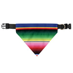 Ethnic Mexican Serape Pattern Print Over The Collar Dog Bandana
