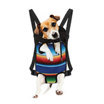 Ethnic Mexican Serape Pattern Print Pet Carrier Backpack