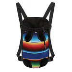 Ethnic Mexican Serape Pattern Print Pet Carrier Backpack