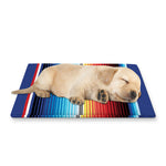 Ethnic Mexican Serape Pattern Print Pet Cooling Mat Cover