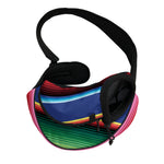 Ethnic Mexican Serape Pattern Print Pet Sling Carrier