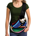 Ethnic Mexican Serape Pattern Print Pet Sling Carrier