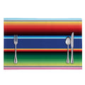 Ethnic Mexican Serape Pattern Print Placemat