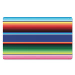 Ethnic Mexican Serape Pattern Print Polyester Doormat