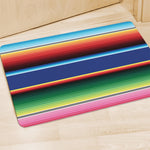 Ethnic Mexican Serape Pattern Print Polyester Doormat