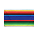 Ethnic Mexican Serape Pattern Print Polyester Flag
