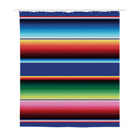 Ethnic Mexican Serape Pattern Print Polyester Shower Curtain