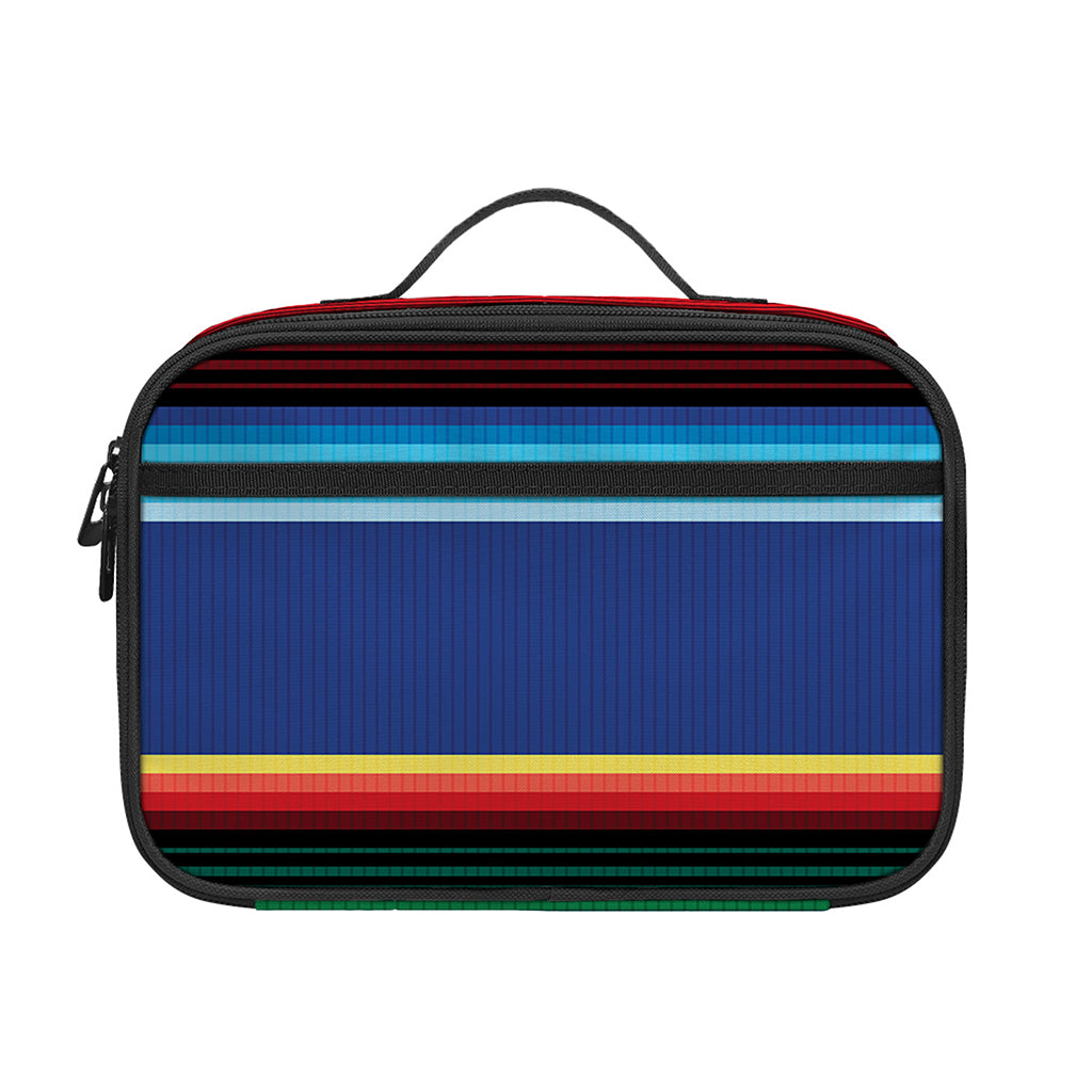 Ethnic Mexican Serape Pattern Print Portable Lunch Bag