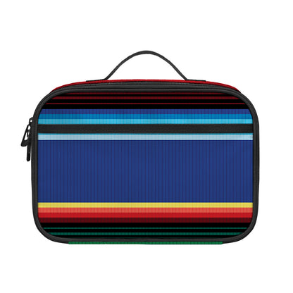 Ethnic Mexican Serape Pattern Print Portable Lunch Bag