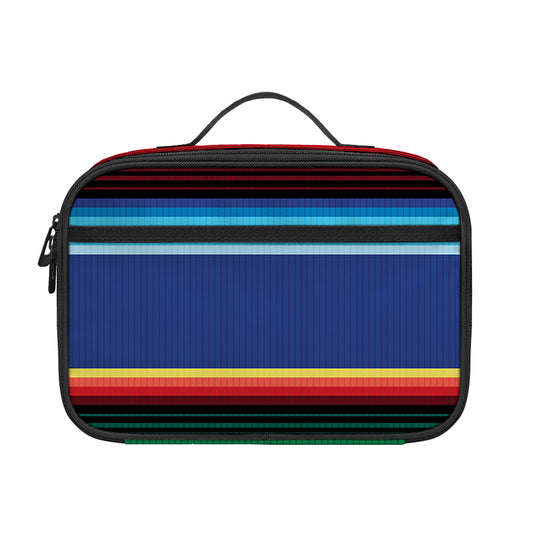 Ethnic Mexican Serape Pattern Print Portable Lunch Bag