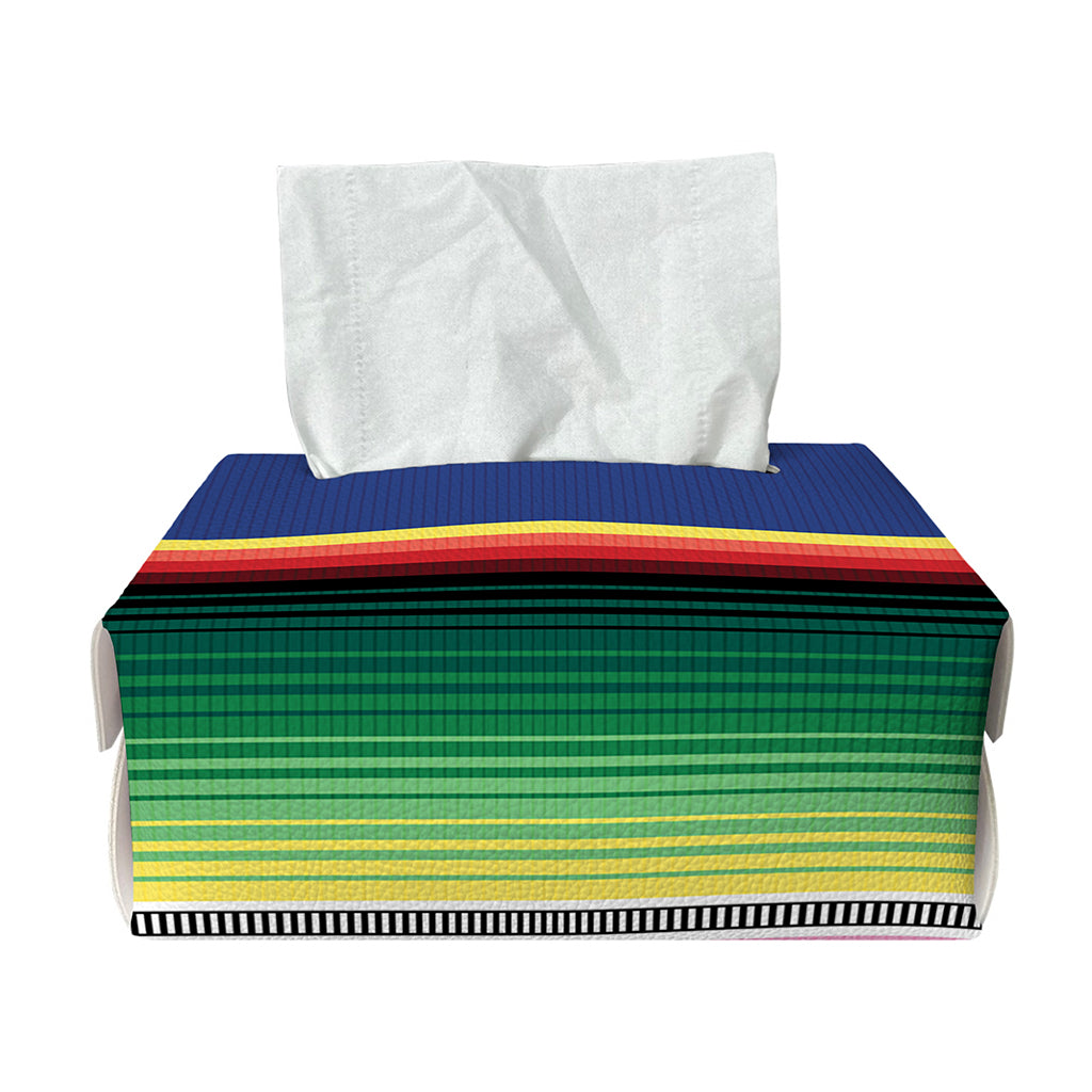 Ethnic Mexican Serape Pattern Print Rectangle Tissue Box Cover