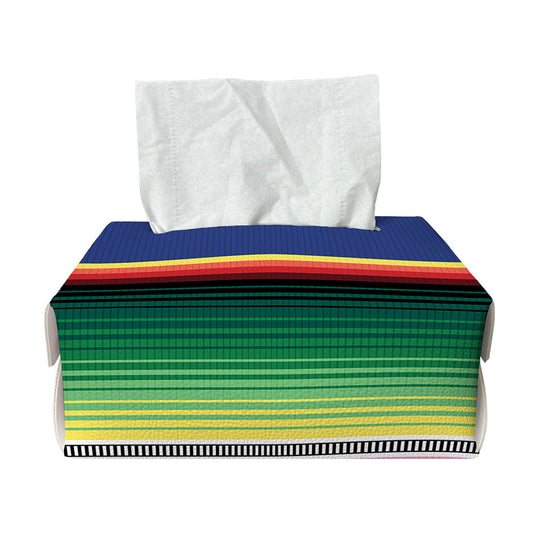 Ethnic Mexican Serape Pattern Print Rectangle Tissue Box Cover