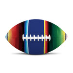 Ethnic Mexican Serape Pattern Print Rugby Ball