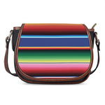 Ethnic Mexican Serape Pattern Print Saddle Bag