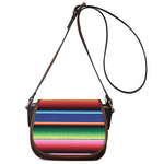 Ethnic Mexican Serape Pattern Print Saddle Bag